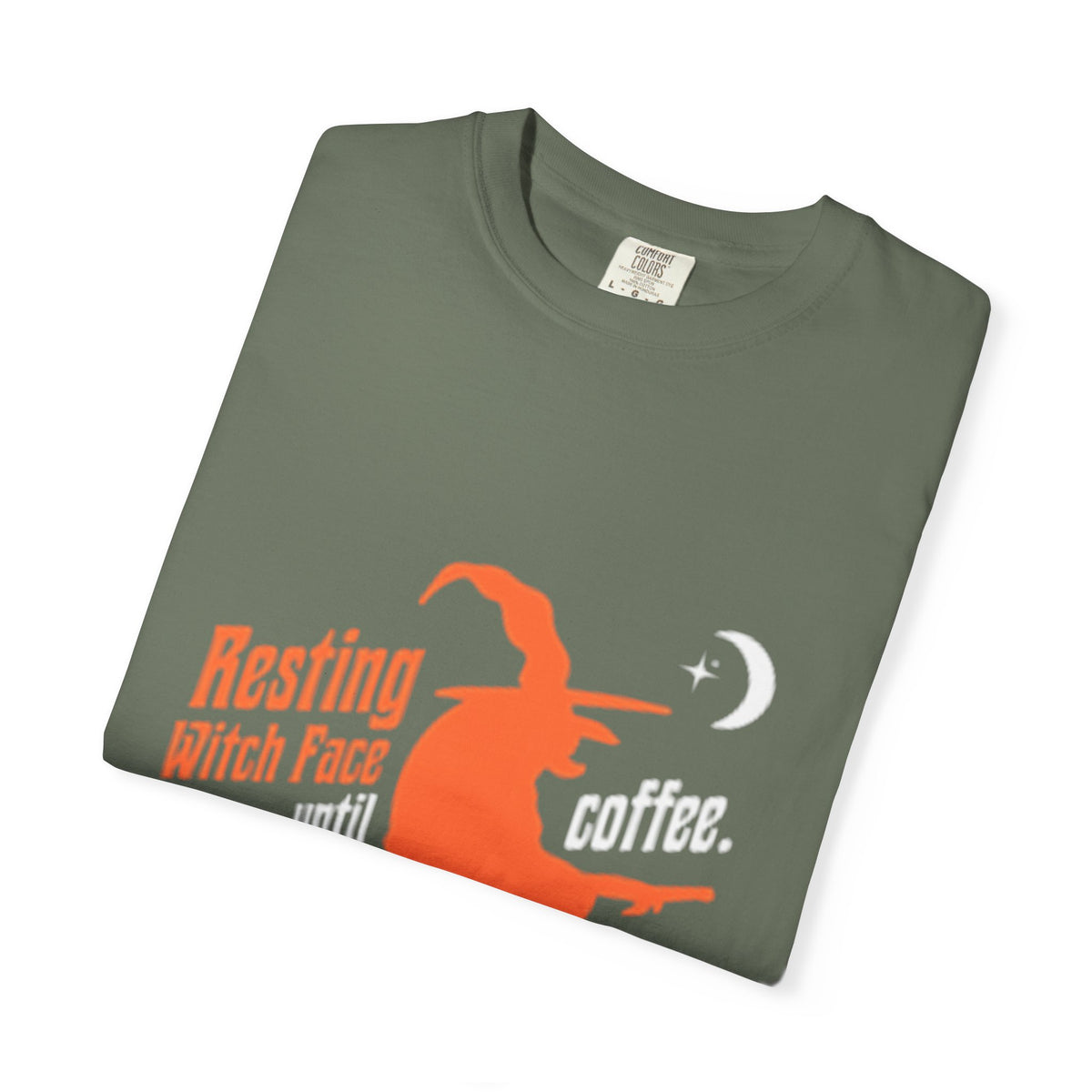 Resting Witch Face Coffee T-Shirt for Coffee Lovers, Halloween Gift, Funny Witch Shirt, Unisex Casual Wear, Spooky Apparel