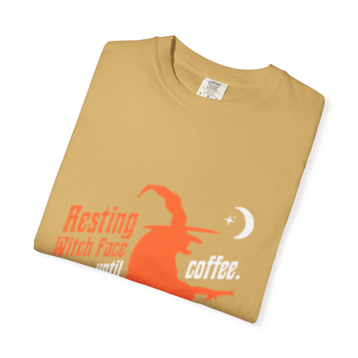 Resting Witch Face Coffee T-Shirt for Coffee Lovers, Halloween Gift, Funny Witch Shirt, Unisex Casual Wear, Spooky Apparel