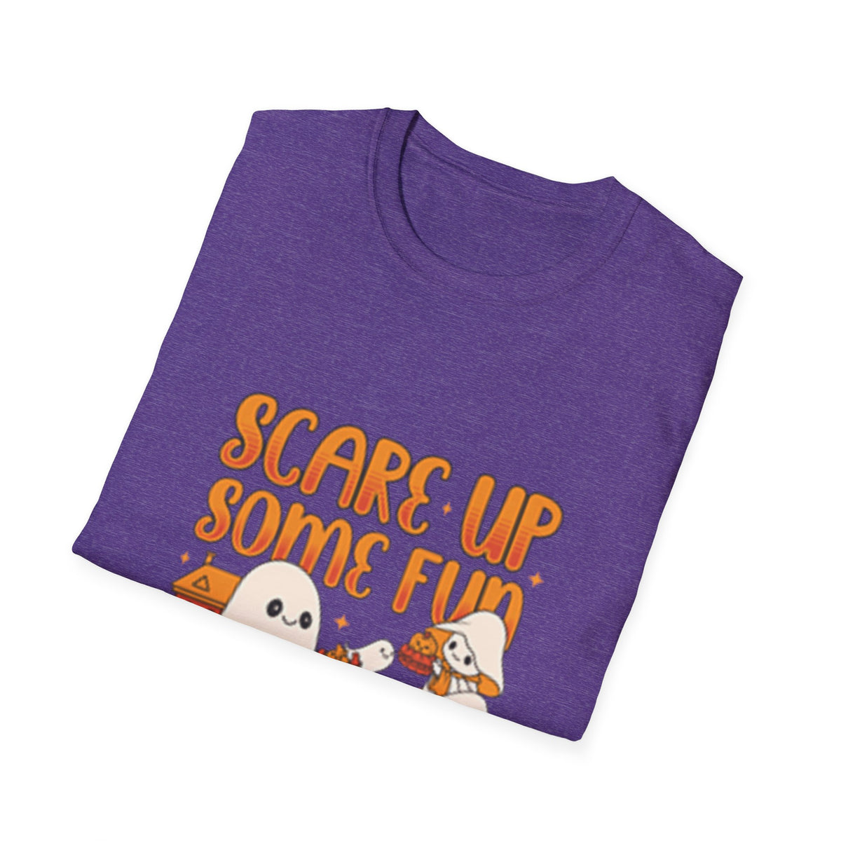 Happy Halloween Ghosts Unisex T-Shirt, Scare Up Some Fun Tee, Spooky T-Shirt, Cute Halloween Shirt, Fall Outfit, Trick or Treat Top