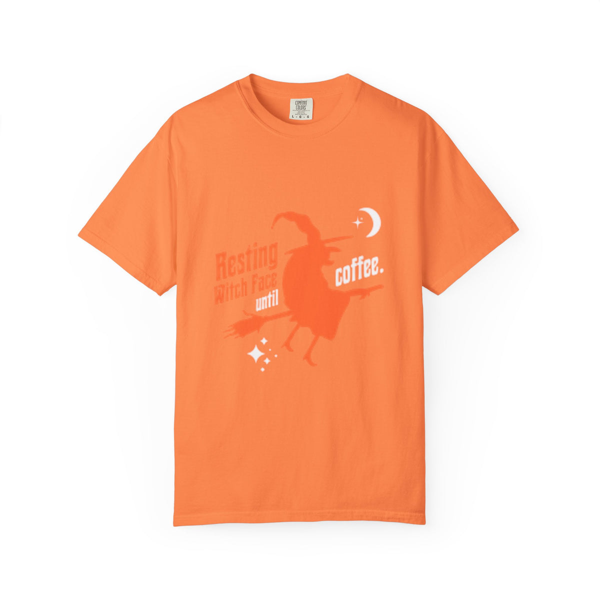 Resting Witch Face Coffee T-Shirt for Coffee Lovers, Halloween Gift, Funny Witch Shirt, Unisex Casual Wear, Spooky Apparel