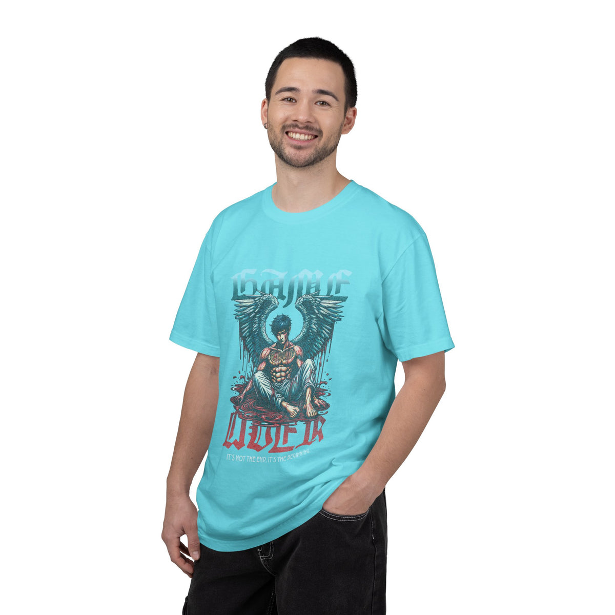 Fallen Angel Graphic T-Shirt — 'Blood & Water' Gothic Skate Tee
