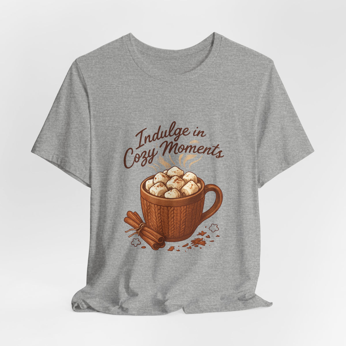 Cozy Moments Hot Cocoa Tee — "Indulge in Cozy Moments" Graphic Shirt