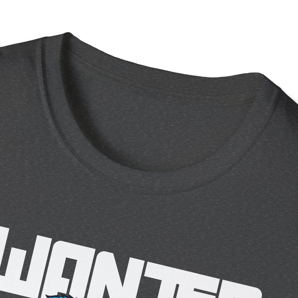 Wanted Dead or Alive Teddy T-Shirt — Edgy Blue Plush Graphic Tee