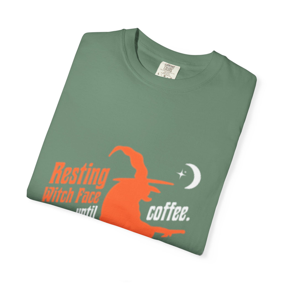 Resting Witch Face Coffee T-Shirt for Coffee Lovers, Halloween Gift, Funny Witch Shirt, Unisex Casual Wear, Spooky Apparel