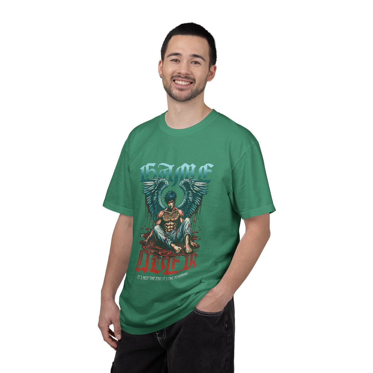 Fallen Angel Graphic T-Shirt — 'Blood & Water' Gothic Skate Tee