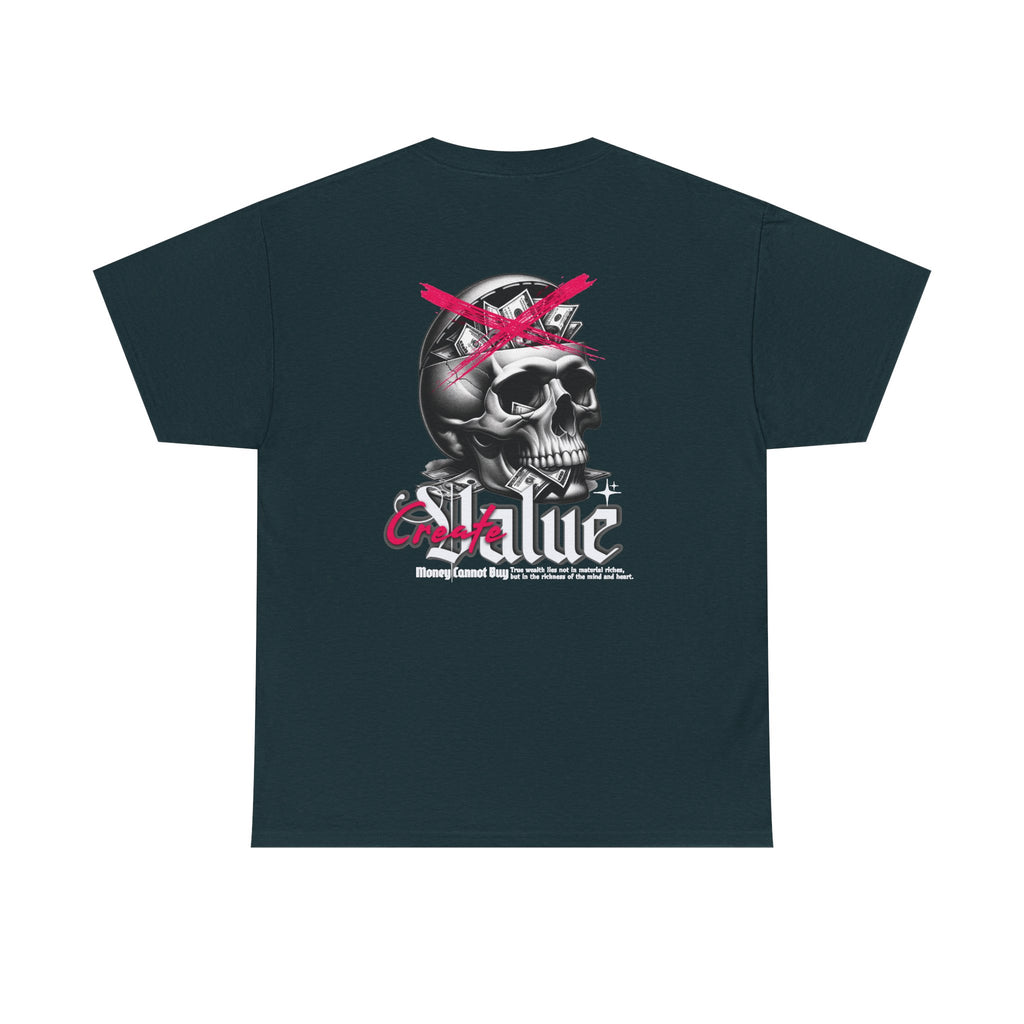 Skull Graphic Tee, Punk T-Shirt, Alternative Apparel, Unisex Heavy Cotton Tee, Unique Streetwear, Gift for Music Lovers