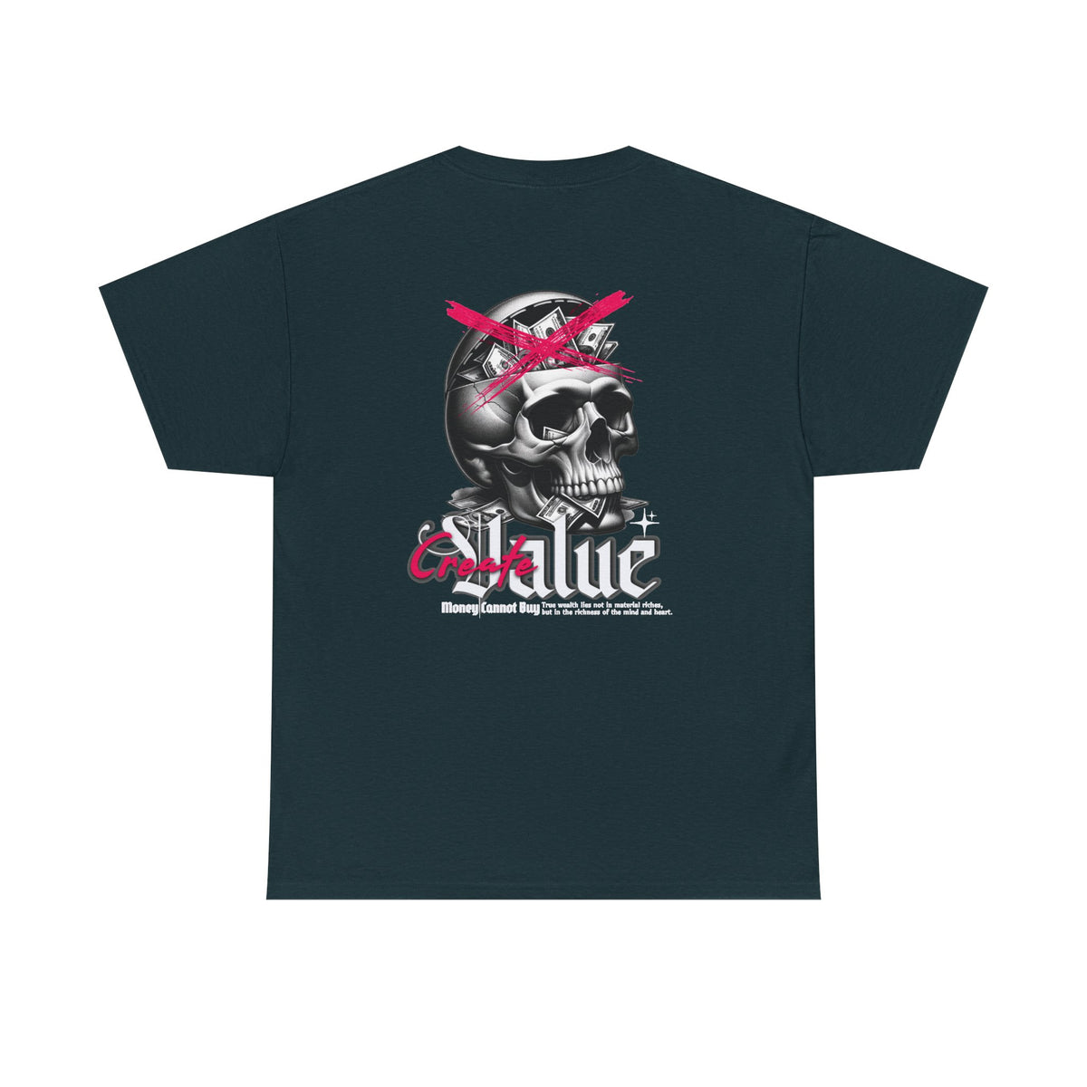 Skull Graphic Tee, Punk T-Shirt, Alternative Apparel, Unisex Heavy Cotton Tee, Unique Streetwear, Gift for Music Lovers