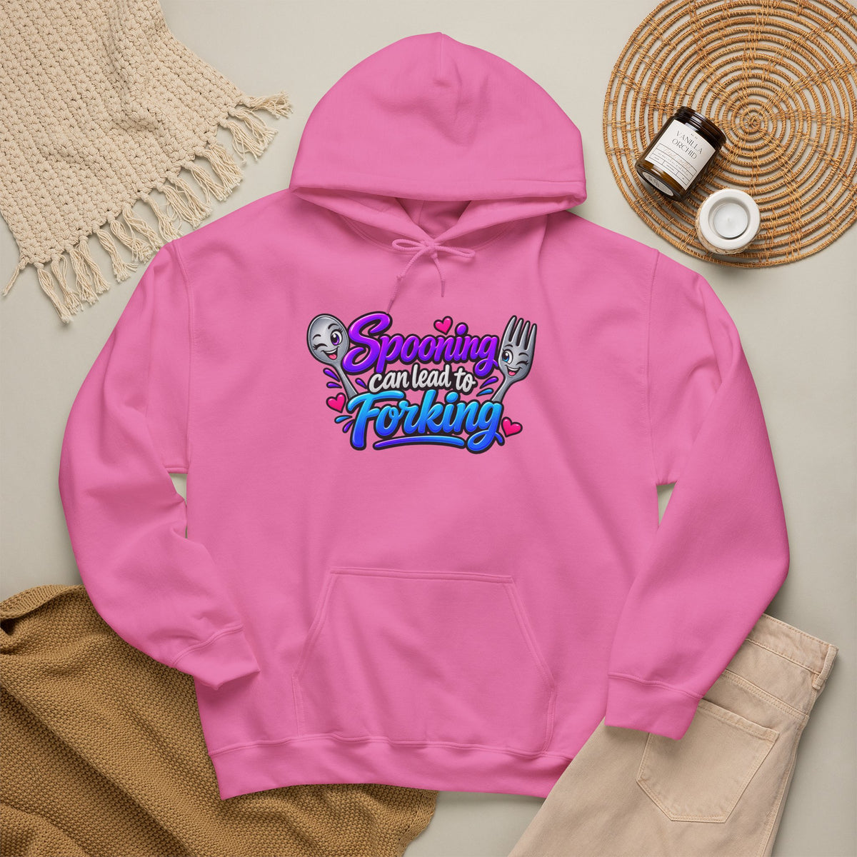 Spooning Can Lead to Forking Hoodie