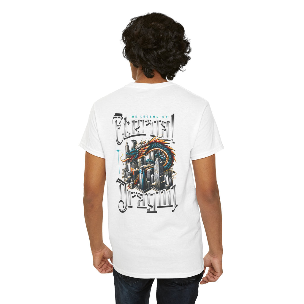 Fierce Dragon Graphic Tee, Unisex Cotton T-Shirt, Casual Streetwear, Fantasy Theme, Gift for Dragon Lovers
