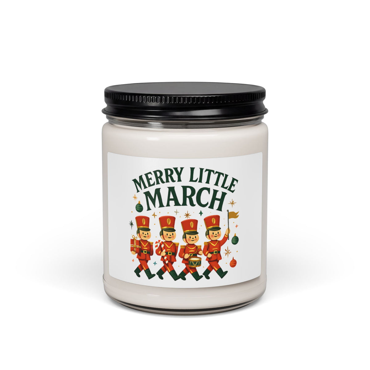 Merrily Little March Soy Candle — Nutcracker Holiday Scented 9oz