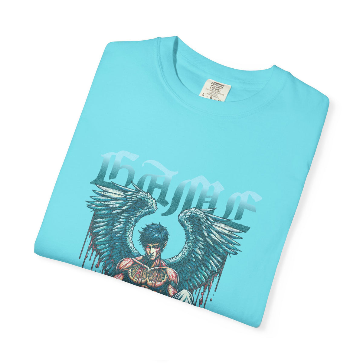 Fallen Angel Graphic T-Shirt — 'Higher Under' Gothic Vintage Band Tee
