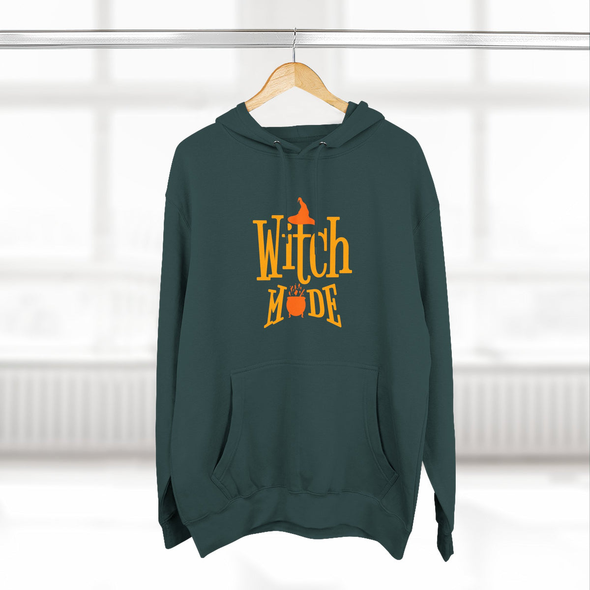 Witch Mode Halloween Fleece Hoodie
