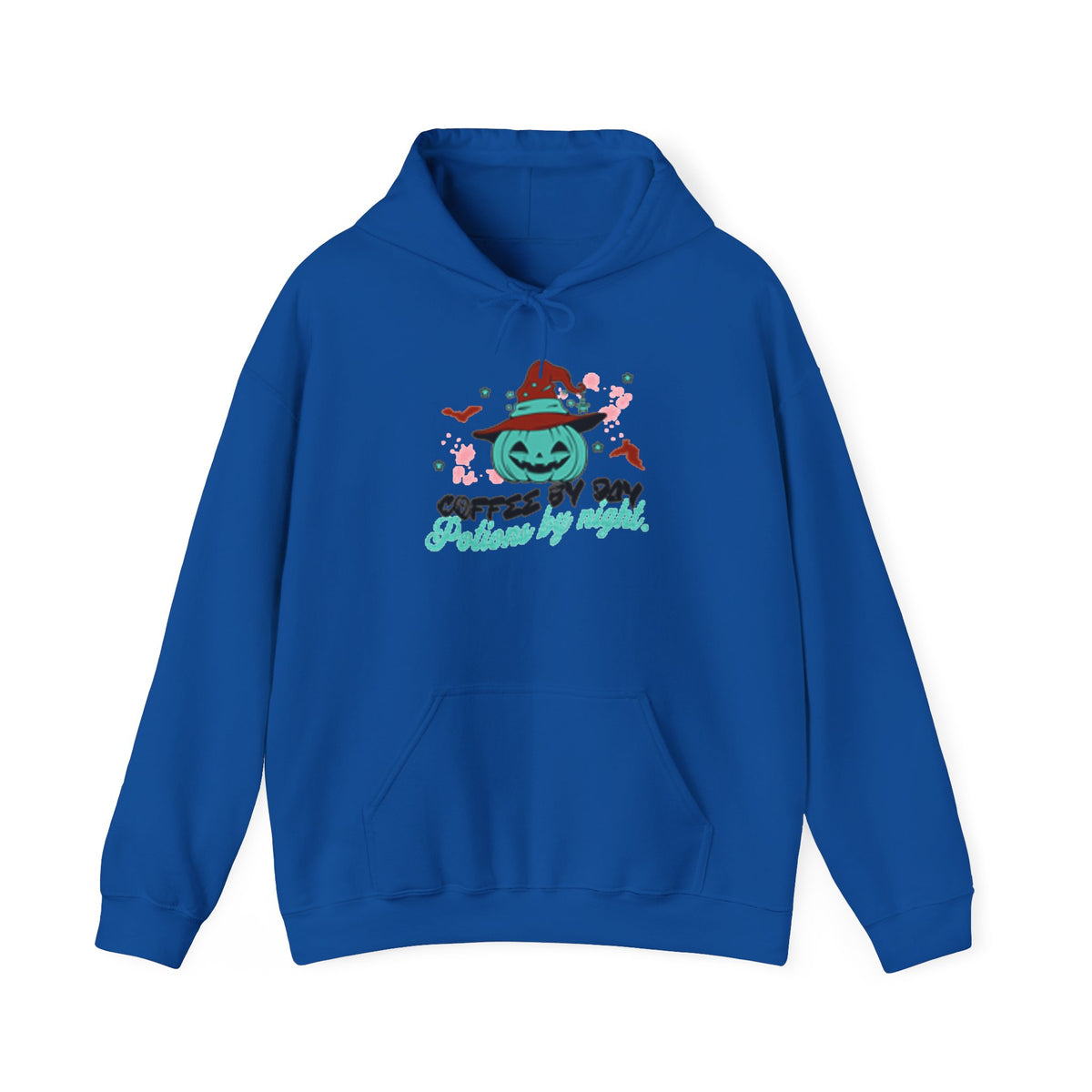 Coffee & Cozy Pumpkin Hoodie — “Coffee Is My Potion, By Magic” Fall Sweatshirt