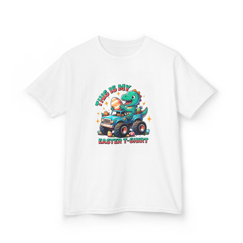 Kids Easter T-Shirt - "This Is My Easter T-Shirt" with Fun Dinosaur Graphic