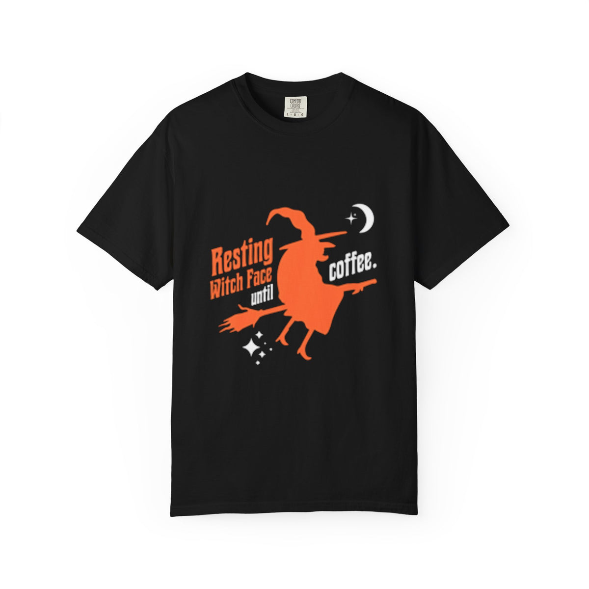 Resting Witch Face Coffee T-Shirt for Coffee Lovers, Halloween Gift, Funny Witch Shirt, Unisex Casual Wear, Spooky Apparel