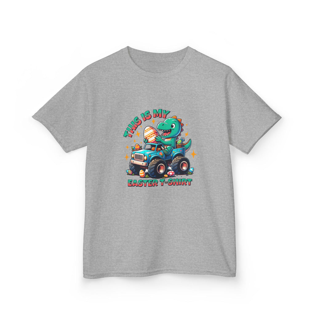 Kids Easter T-Shirt - "This Is My Easter T-Shirt" with Fun Dinosaur Graphic