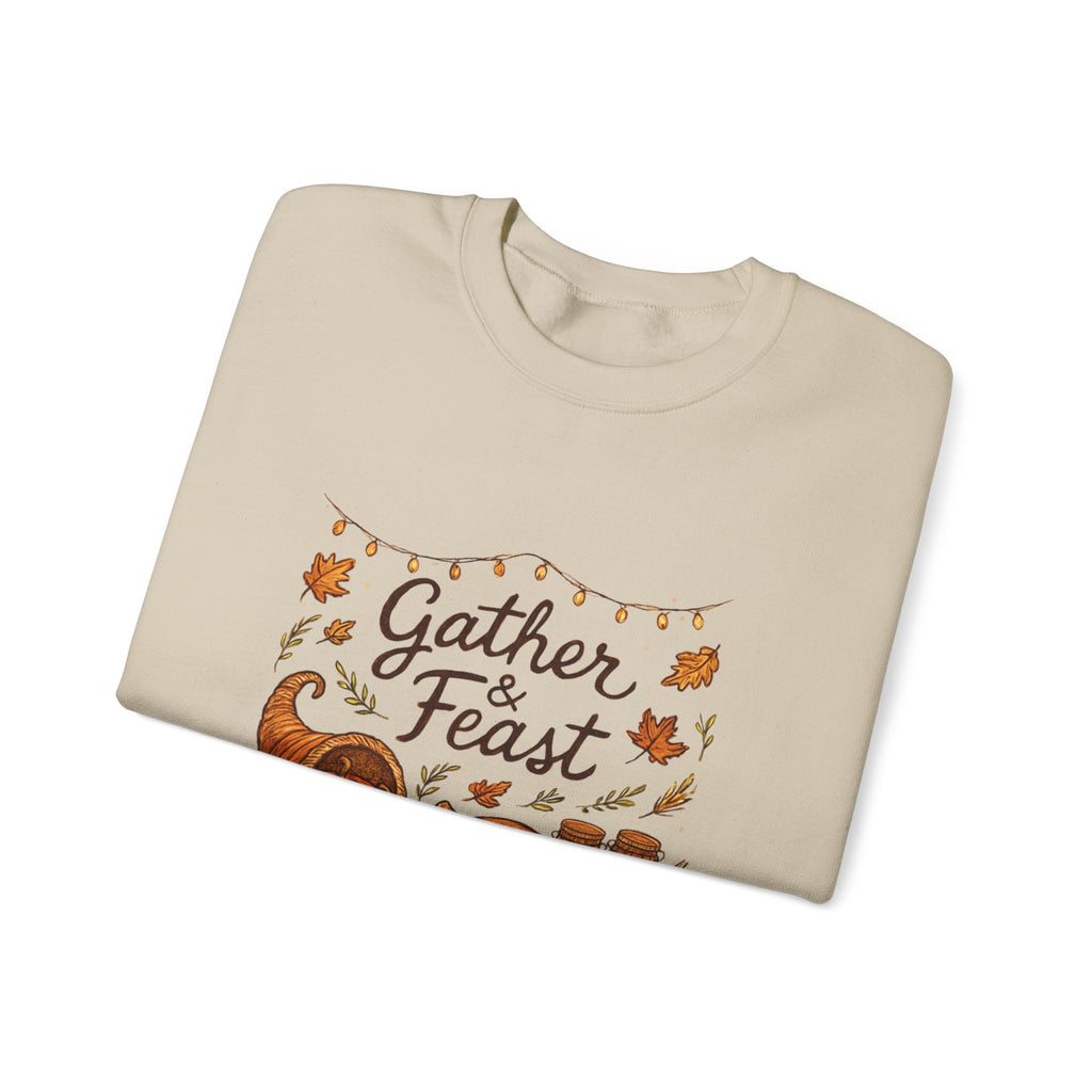 Gather & Feast Thanksgiving Fall Crewneck Sweatshirt