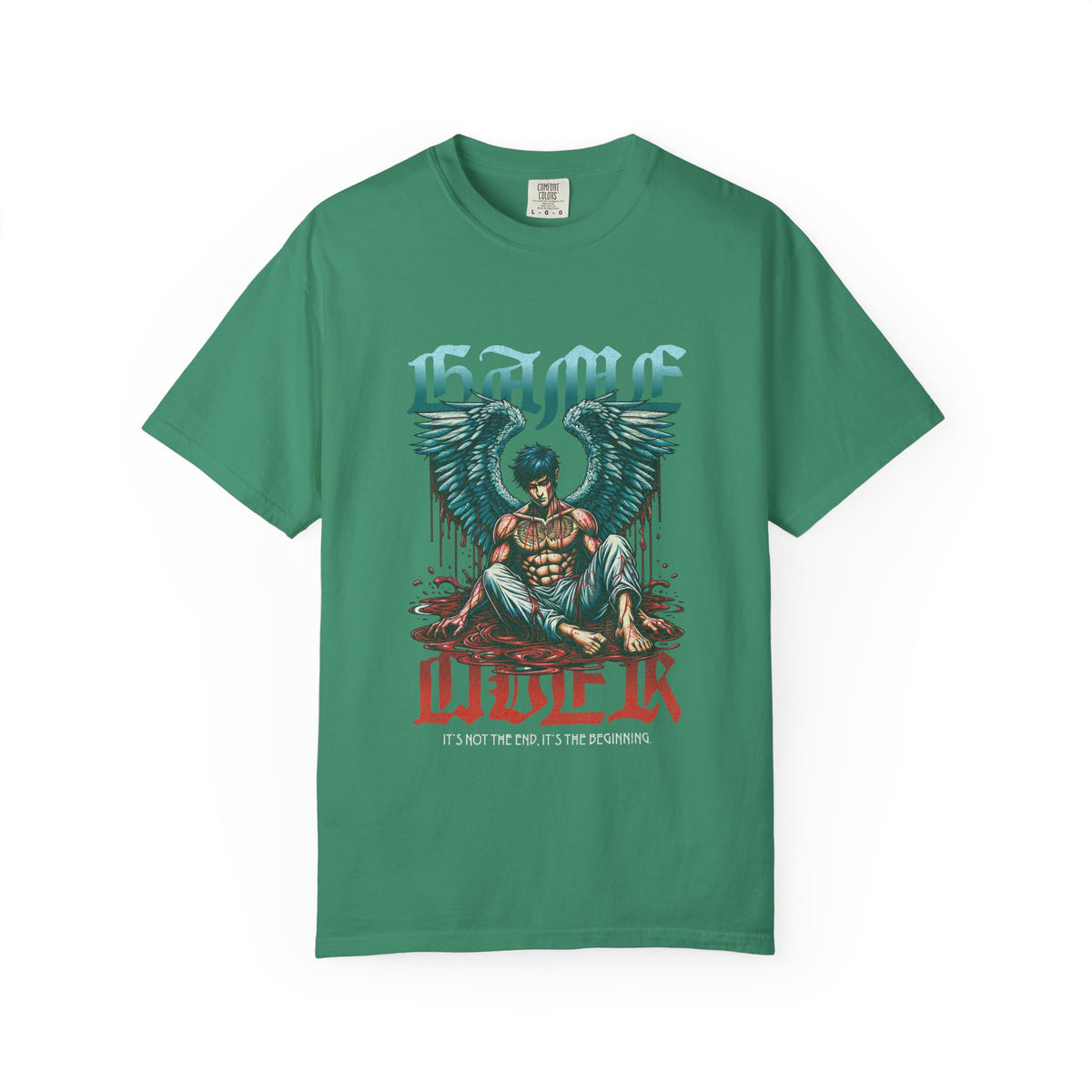 Fallen Angel Graphic T-Shirt — 'Blood & Water' Gothic Skate Tee