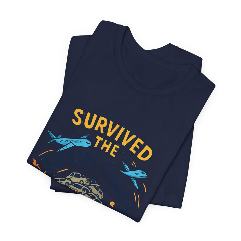 Survived the Travel Chaos T-Shirt — Funny Vacation & Travel Lover Tee