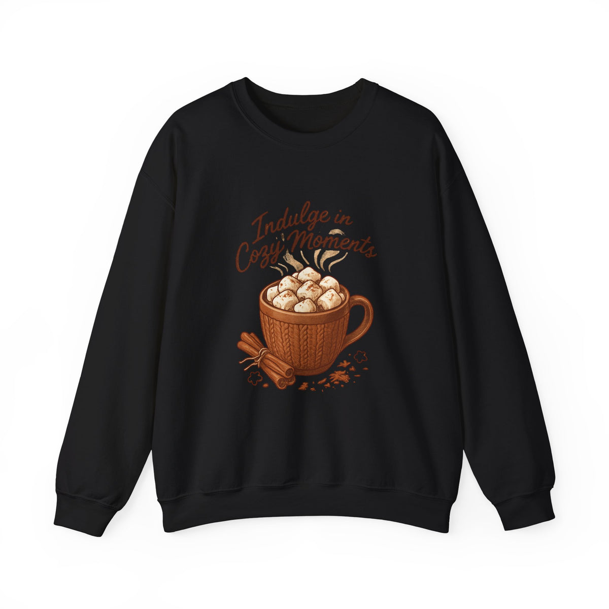 Cozy Moments Sweatshirt — Hot Cocoa Mug Crewneck