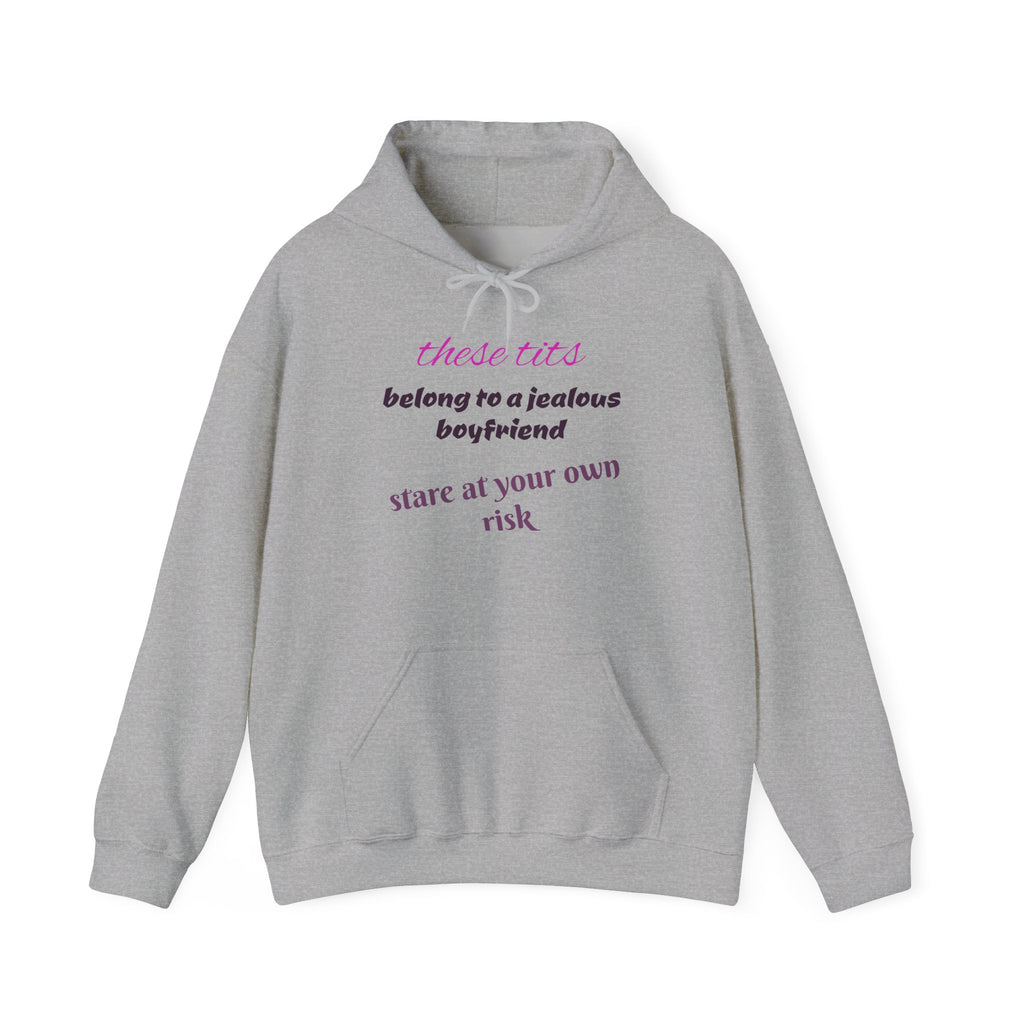 Jealous Boyfriend Hoodie, Funny Sweatshirt Gift, Statement Hoodie, Casual Streetwear, Unique Gift for Her, Playful Graphic Wear