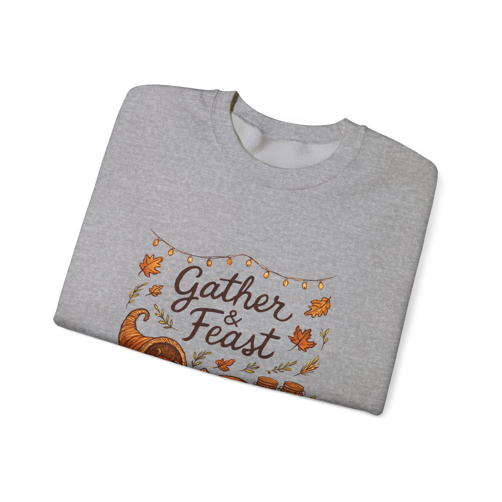 Gather & Feast Thanksgiving Fall Crewneck Sweatshirt