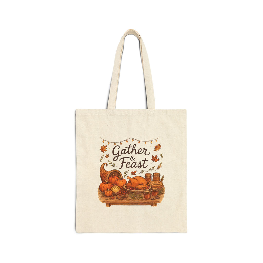Gather & Feast Thanksgiving Tote Bag