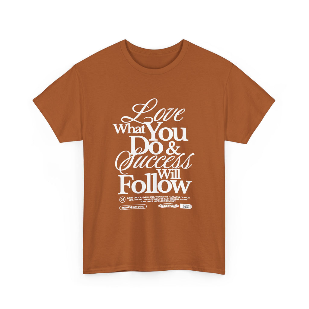 Motivational Unisex Heavy Cotton Tee - Love What You Do & Success Will Follow, Inspirational Shirt, Positive Vibes T-Shirt, Gift for [...]