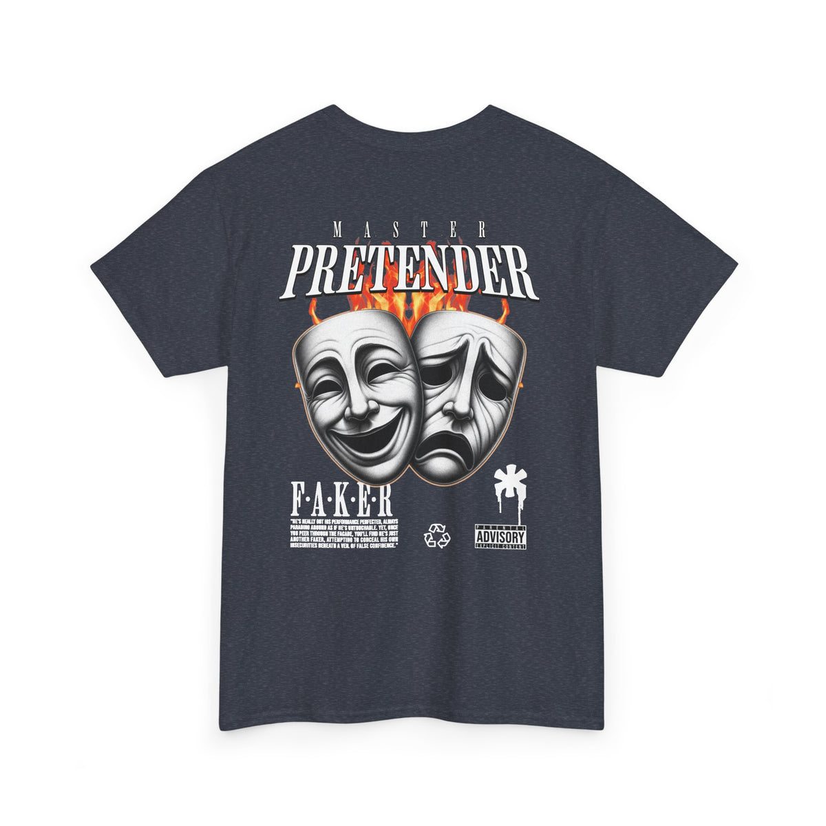 Master Pretender Graphic Tee - Unisex Heavy Cotton Shirt, Streetwear, Casual Wear, Gift for Friends, Music Lovers, Festival Outfit
