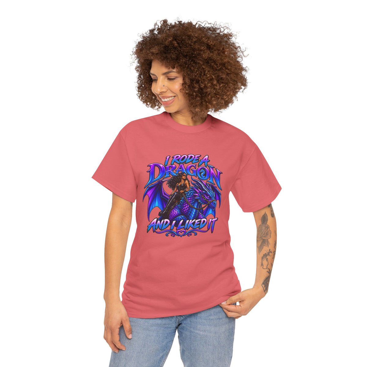 Dragon Lover T‑Shirt — "I Rode a Dragon and I Liked It" Fantasy Graphic Tee