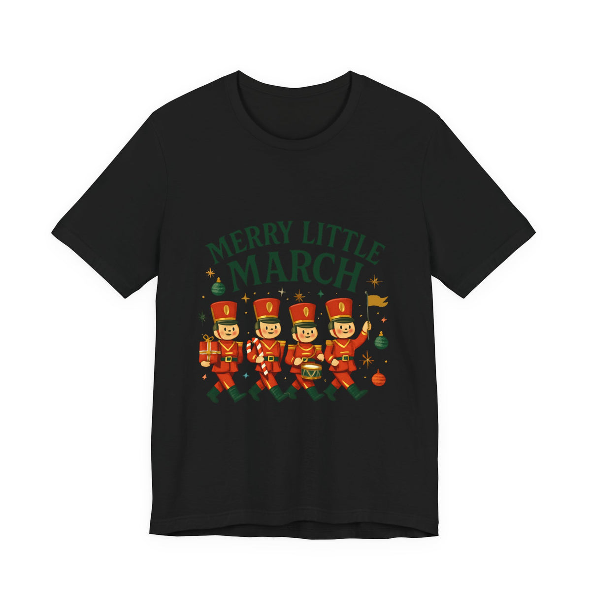 Merry Little March Nutcracker Toy Soldier Christmas Tee