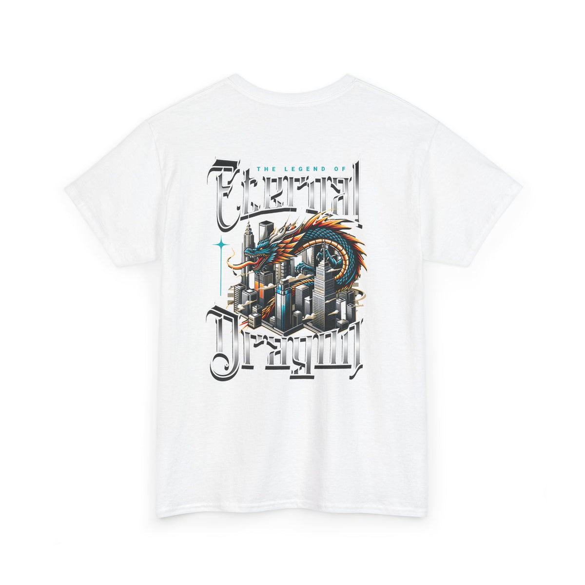 Electric Dragon T‑Shirt — Retro City Dragon Graphic Tee