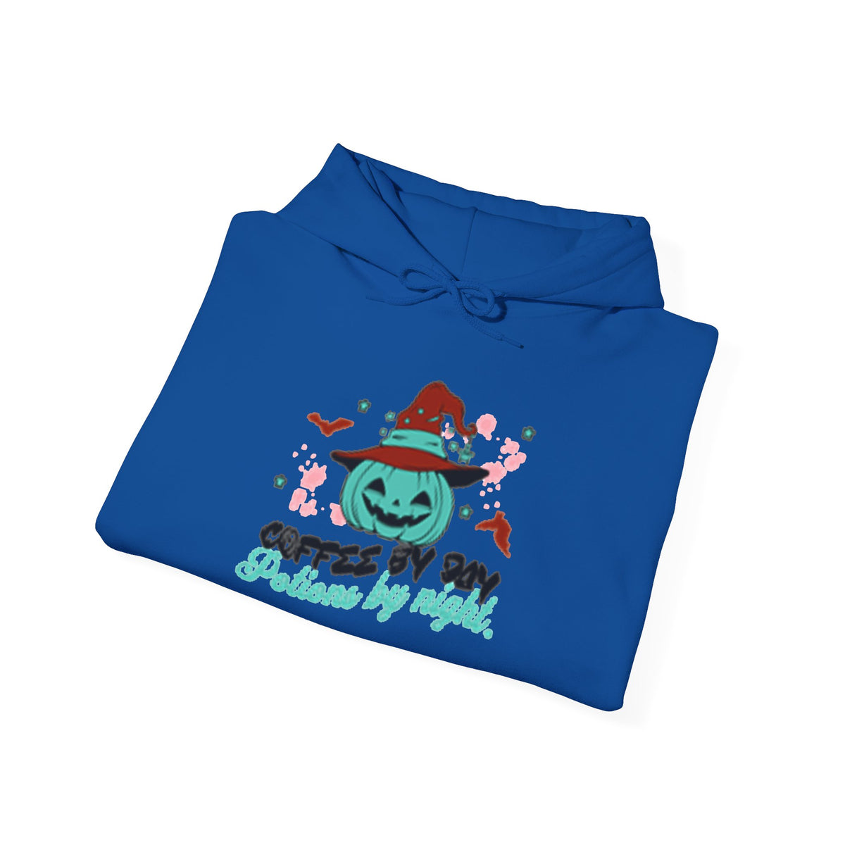 Coffee & Cozy Pumpkin Hoodie — “Coffee Is My Potion, By Magic” Fall Sweatshirt