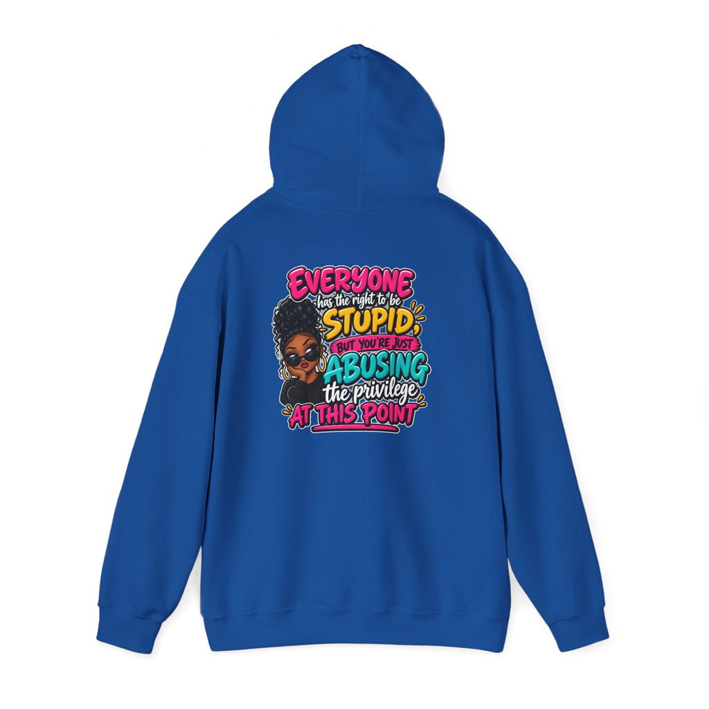 I'm Not Stupid" Bold Graphic Afrocentric Statement Hoodie