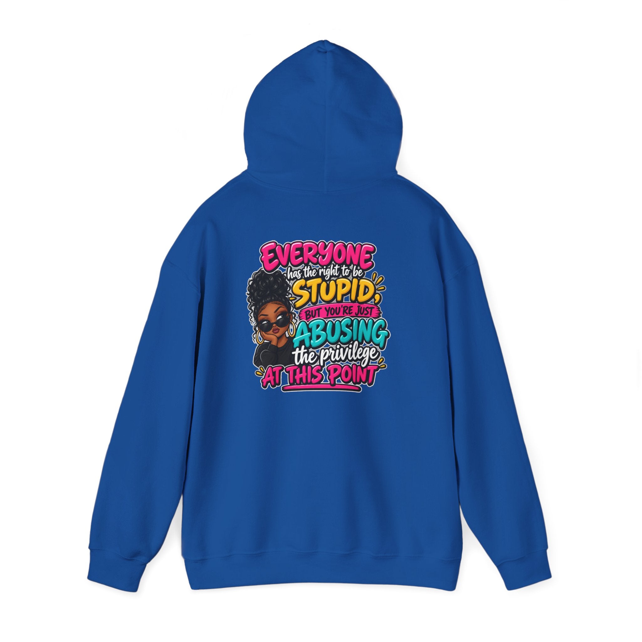 I'm Not Stupid" Bold Graphic Afrocentric Statement Hoodie