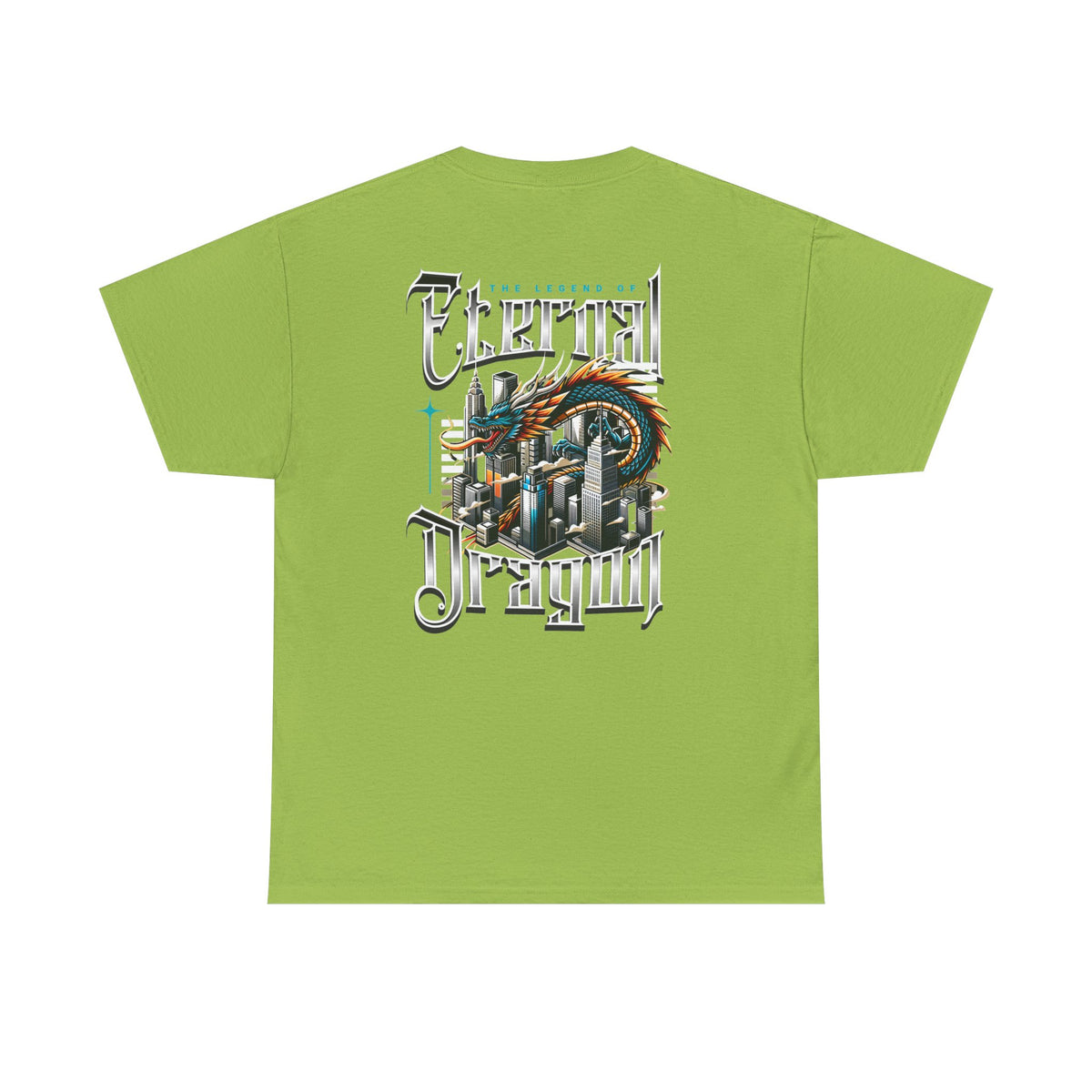 Electric Dragon T‑Shirt — Retro City Dragon Graphic Tee