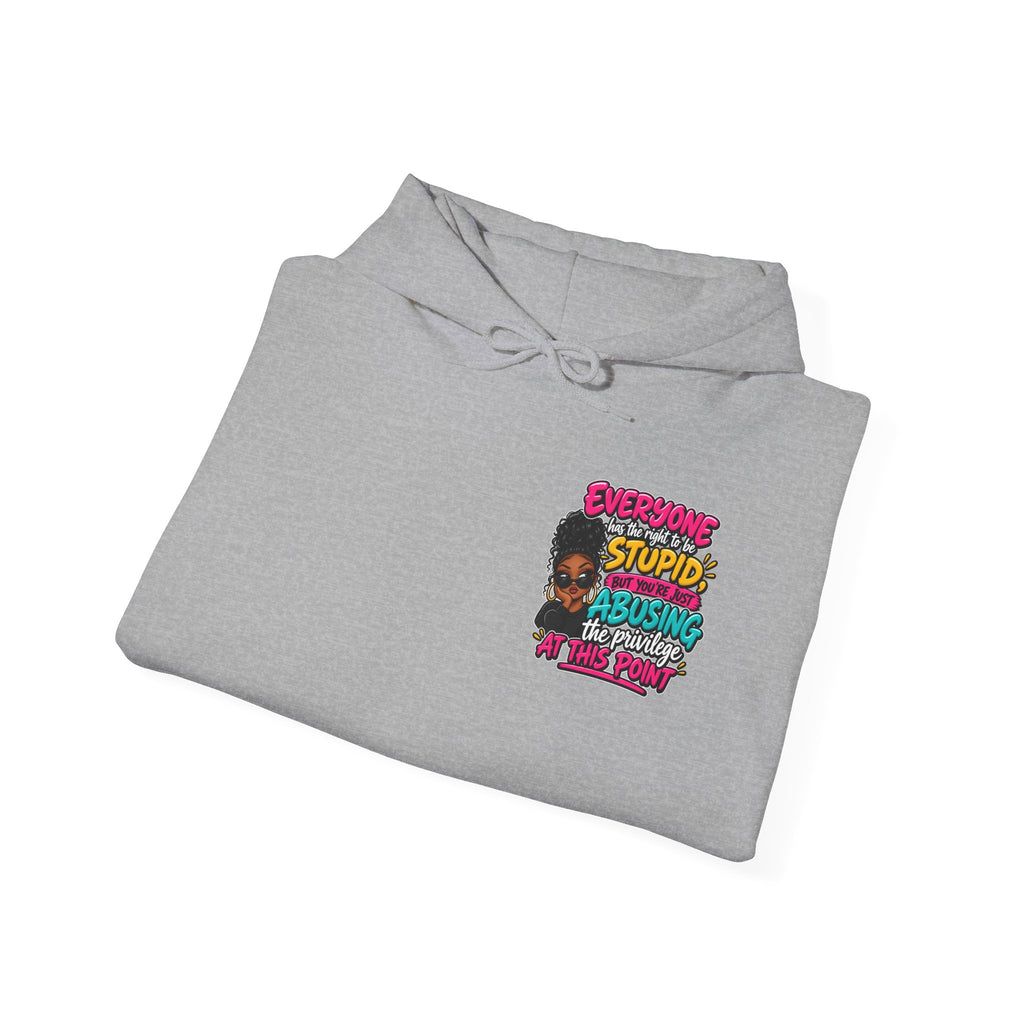 I'm Not Stupid" Bold Graphic Afrocentric Statement Hoodie