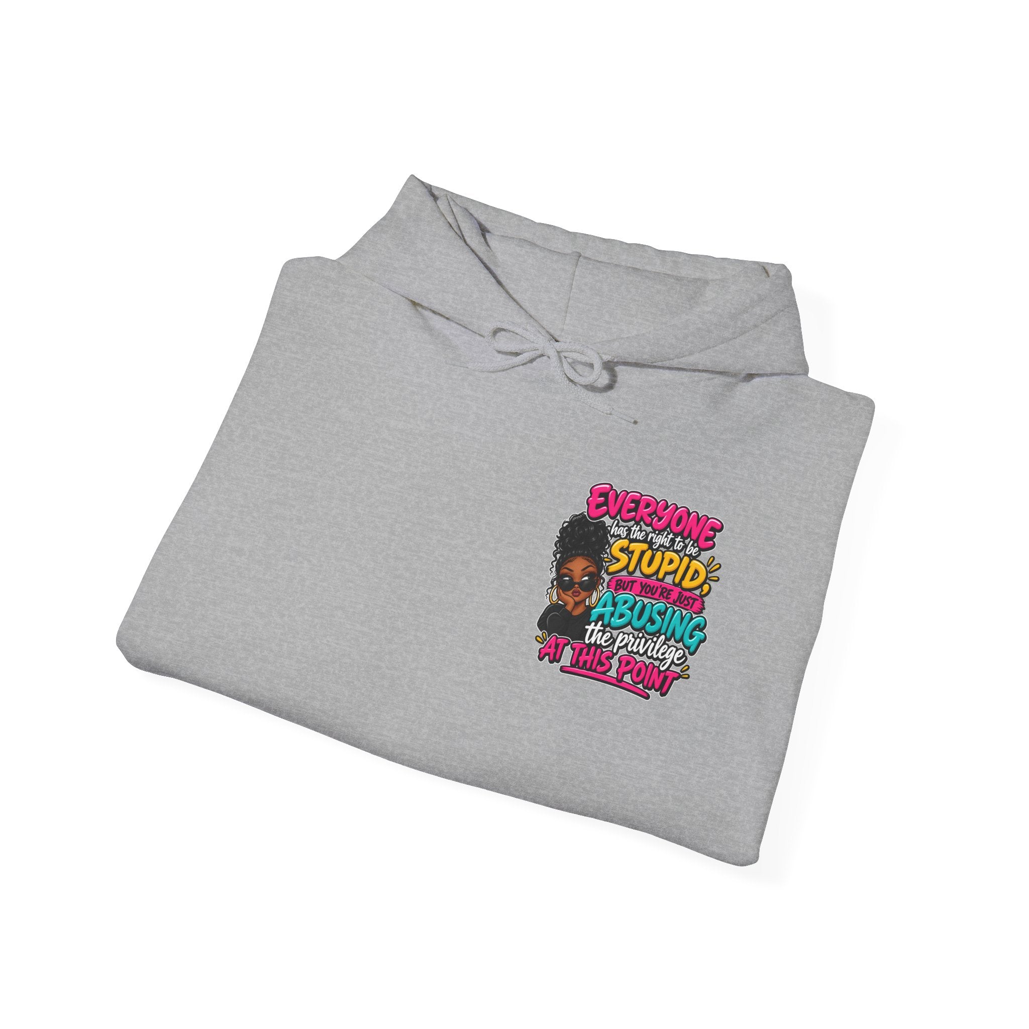 I'm Not Stupid" Bold Graphic Afrocentric Statement Hoodie