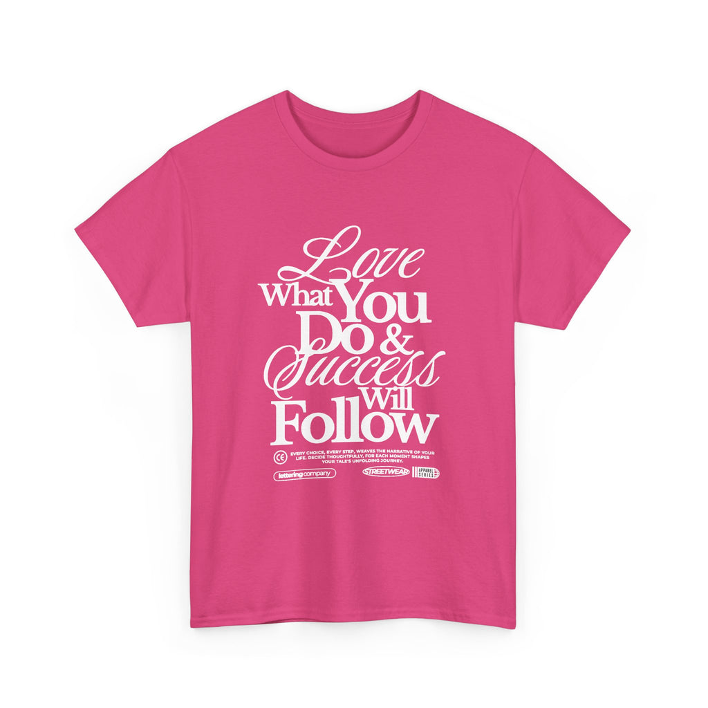 Motivational Unisex Heavy Cotton Tee - Love What You Do & Success Will Follow, Inspirational Shirt, Positive Vibes T-Shirt, Gift for [...]