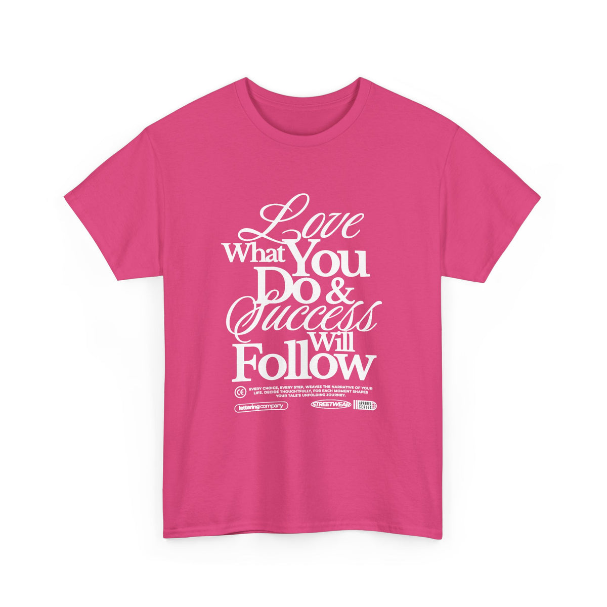 Motivational Unisex Heavy Cotton Tee - Love What You Do & Success Will Follow, Inspirational Shirt, Positive Vibes T-Shirt, Gift for [...]