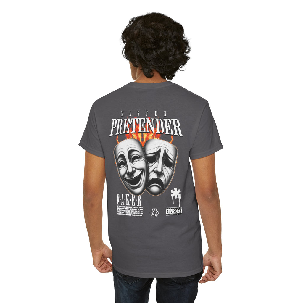 Master Pretender Graphic Tee - Unisex Heavy Cotton Shirt, Streetwear, Casual Wear, Gift for Friends, Music Lovers, Festival Outfit