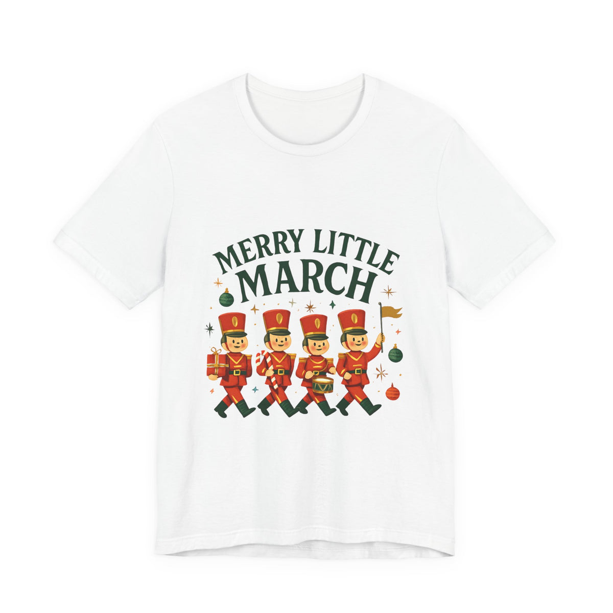 Merry Little March Nutcracker Toy Soldier Christmas Tee