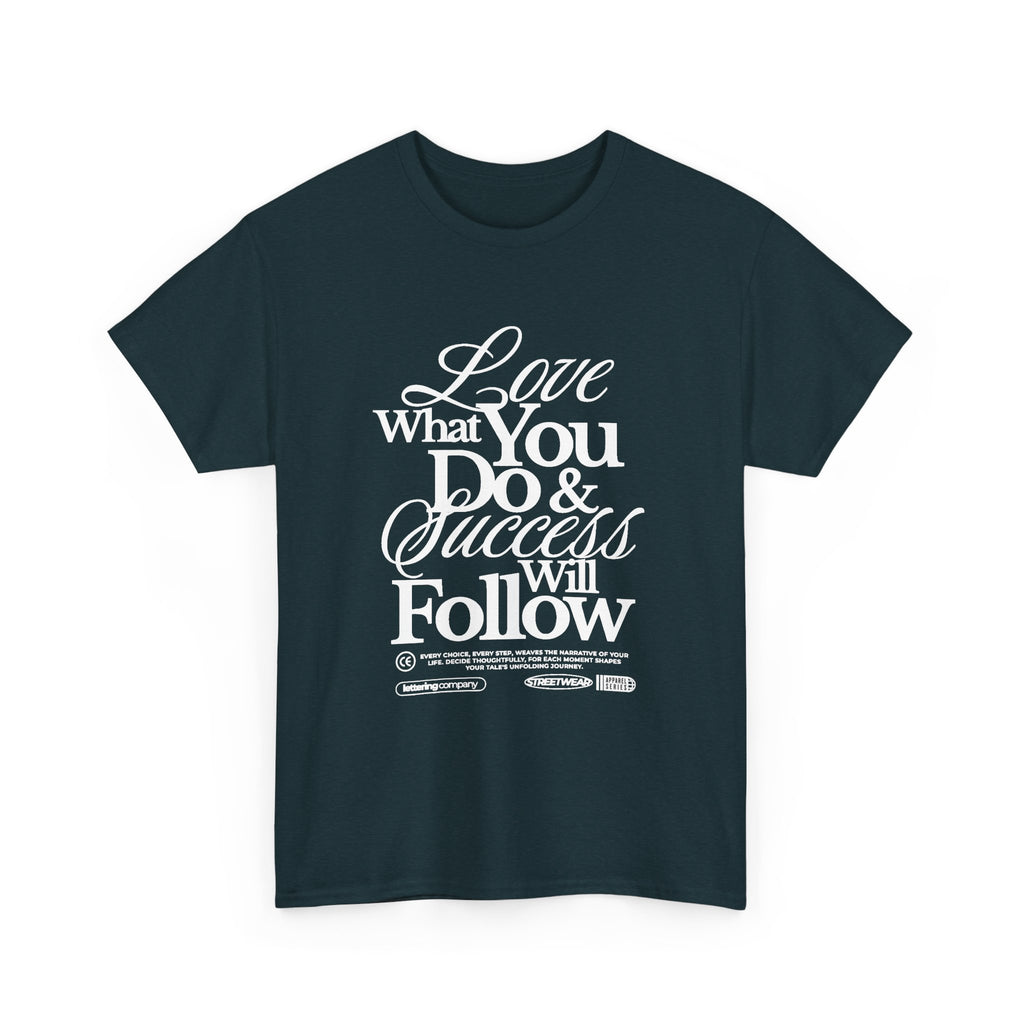 Motivational Unisex Heavy Cotton Tee - Love What You Do & Success Will Follow, Inspirational Shirt, Positive Vibes T-Shirt, Gift for [...]