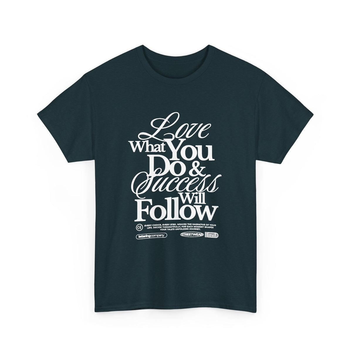 Motivational Unisex Heavy Cotton Tee - Love What You Do & Success Will Follow, Inspirational Shirt, Positive Vibes T-Shirt, Gift for [...]