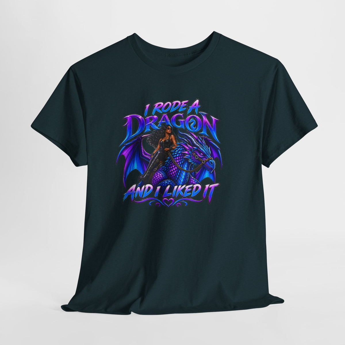 Dragon Lover T‑Shirt — "I Rode a Dragon and I Liked It" Fantasy Graphic Tee