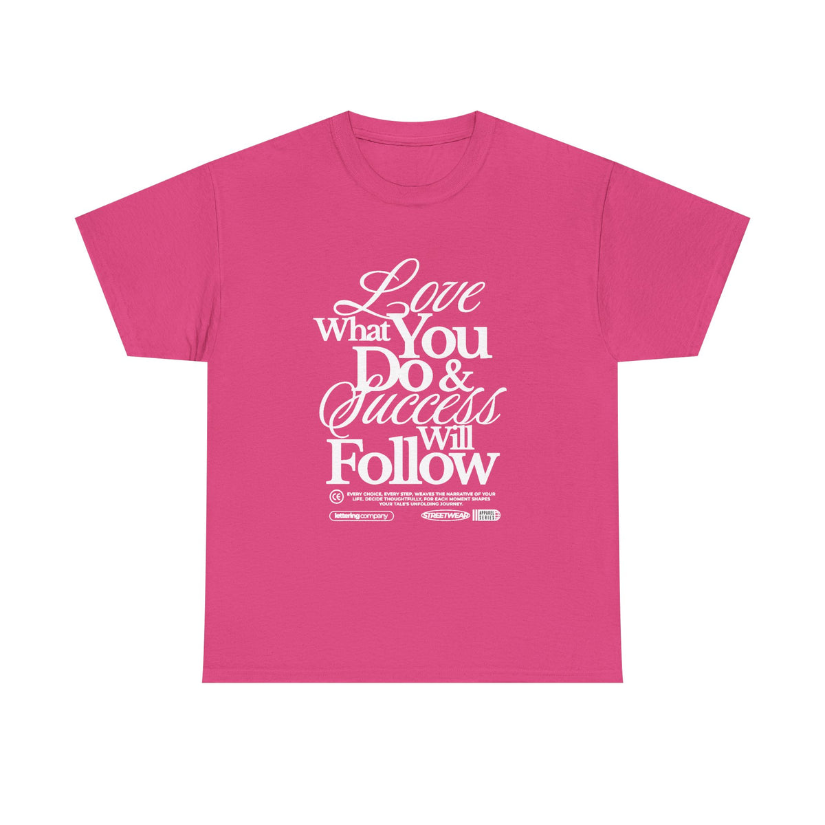 Motivational Unisex Heavy Cotton Tee - Love What You Do & Success Will Follow, Inspirational Shirt, Positive Vibes T-Shirt, Gift for [...]