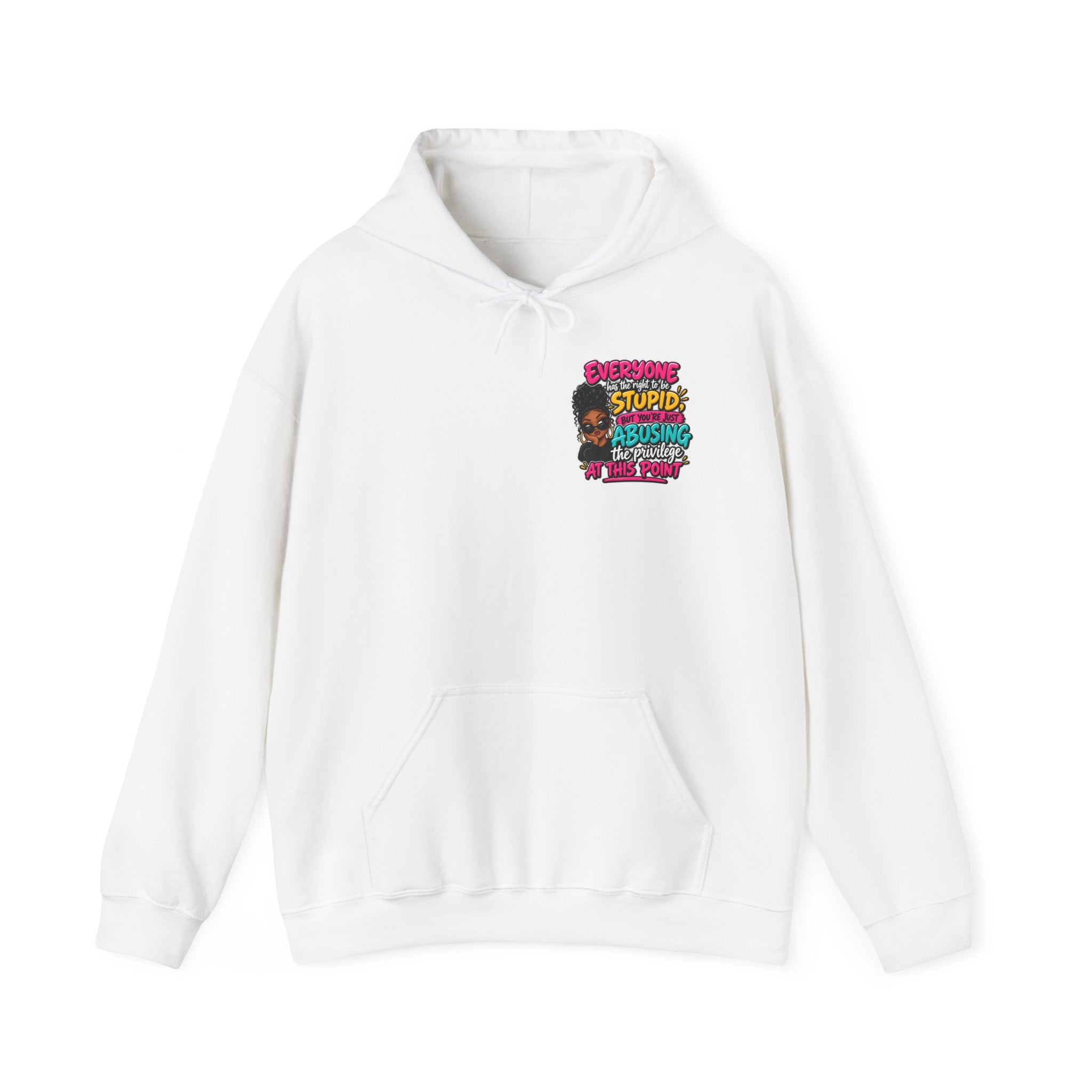 I'm Not Stupid" Bold Graphic Afrocentric Statement Hoodie