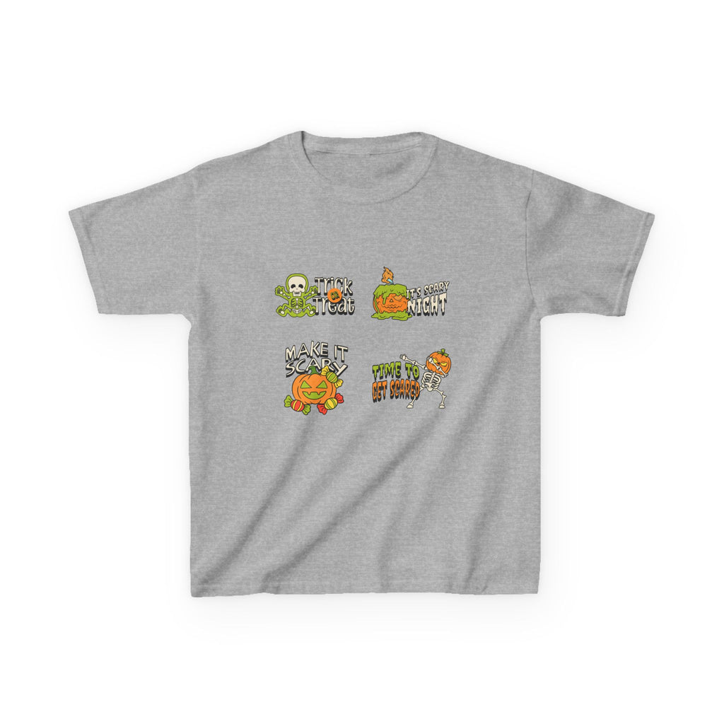 Kids Halloween Themed Tee, Fun Graphic Tee for Kids, Scary and Cute Halloween Shirt, Halloween Party Tee, Trick or Treat Shirt