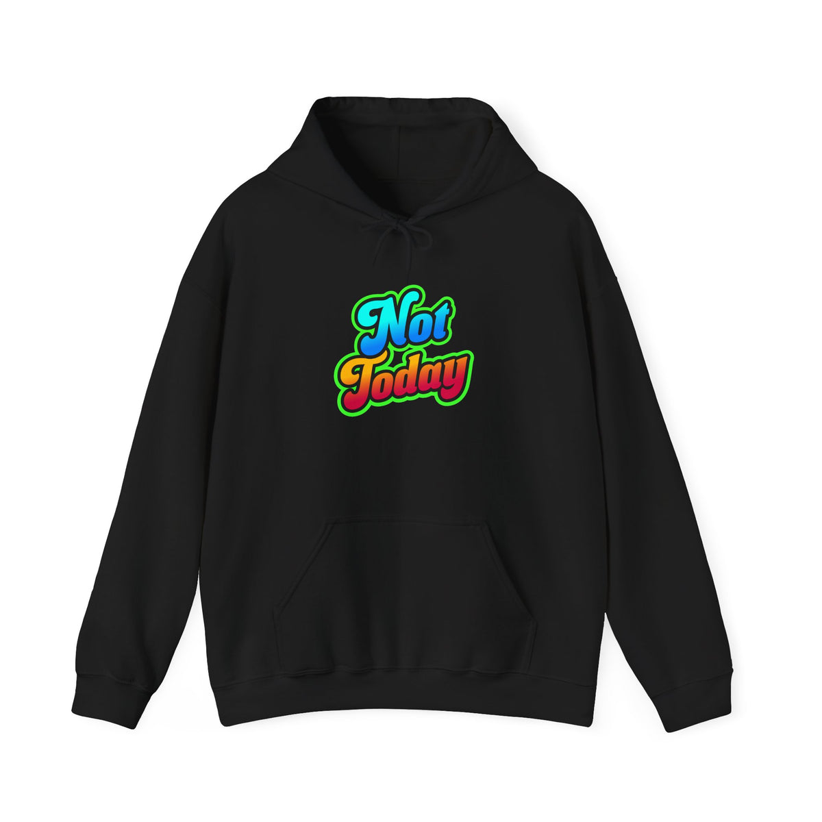 Chill Vibes Hoodie - Unisex Heavy Blend™ Hooded Sweatshirt with 'Not Today' Design, Cozy Casual Wear, Birthday Gift, Self-Care, [...]