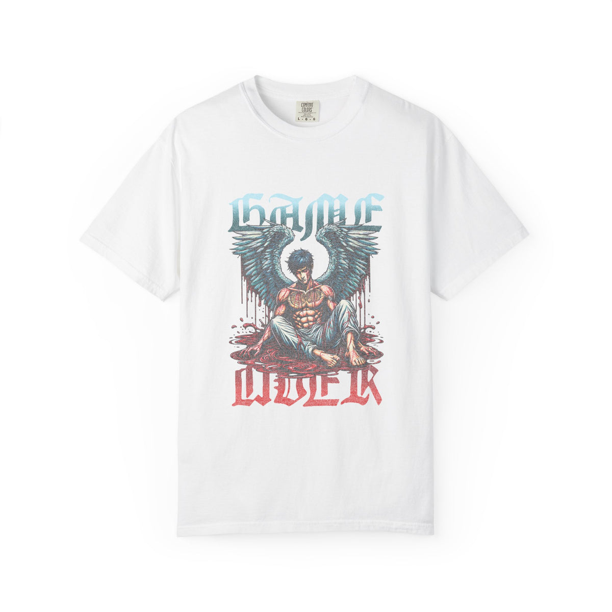 Fallen Angel Graphic T-Shirt — 'Higher Under' Gothic Vintage Band Tee